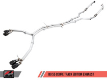 Audi B9 S5 Coupe 3.0T Track Edition Avgassystem - Svarta Utblås (102mm) AWE Tuning